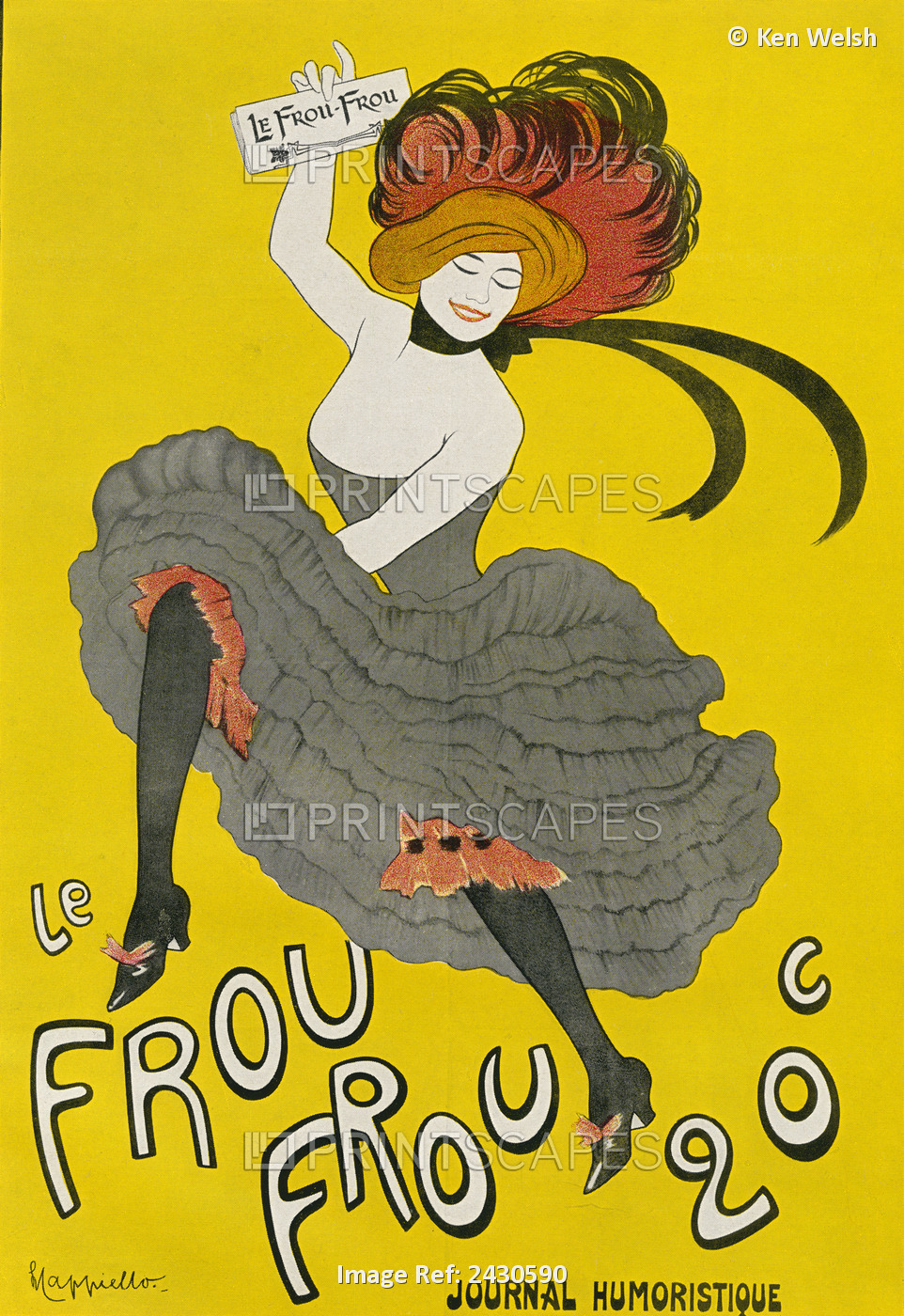 Poster For The Humorous Newspaper 'le Frou Frou', After Leonetto Capiello. From ...
